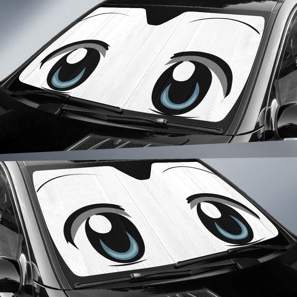 anime funny eyes car sun shadesb3q47