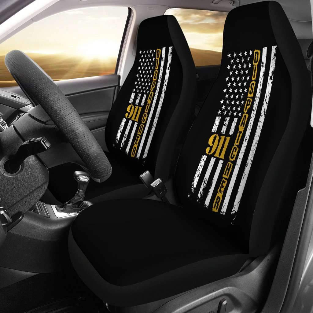 911 dispatcher flag usa car seat covers t03lwnr2