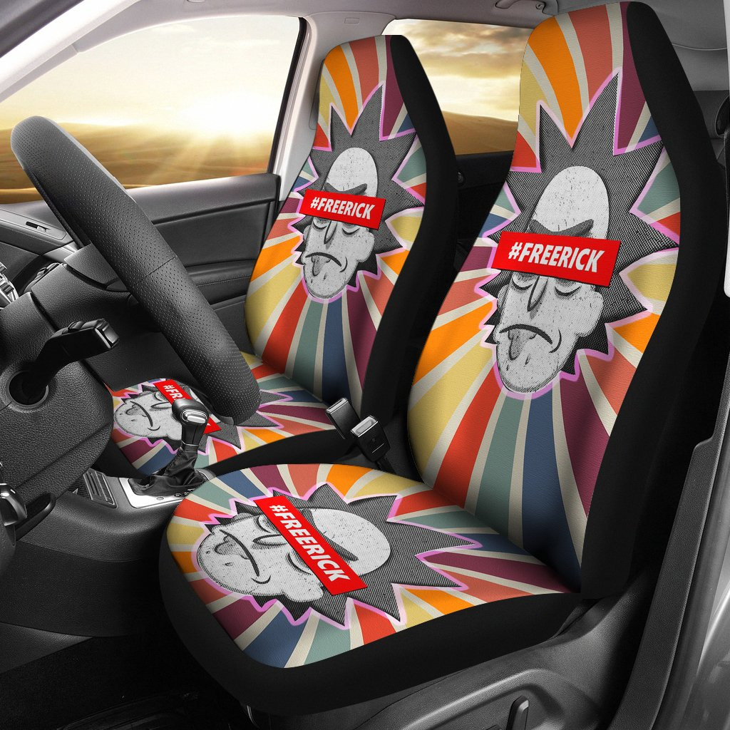 freerick head spiral retro rick and morty car seat covers ubc041504evcbp