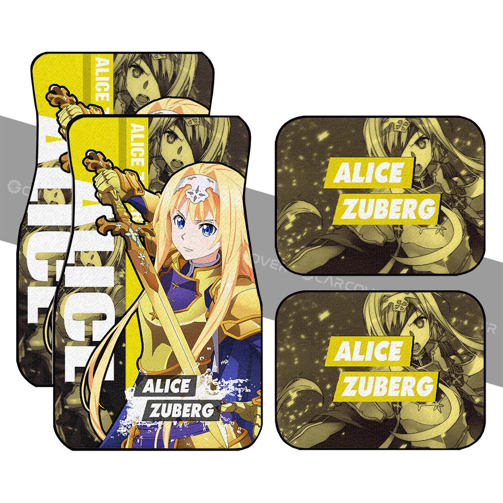 alice zuberg car floor mats custom anime sword art online car accessorieshq22s