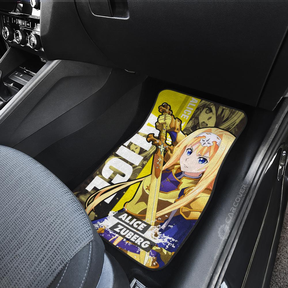 alice zuberg car floor mats custom anime sword art online car accessoriesj58t2