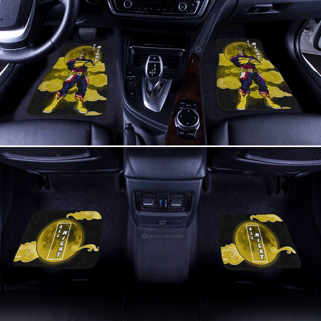 all might car floor mats custom anime my hero academia car interior