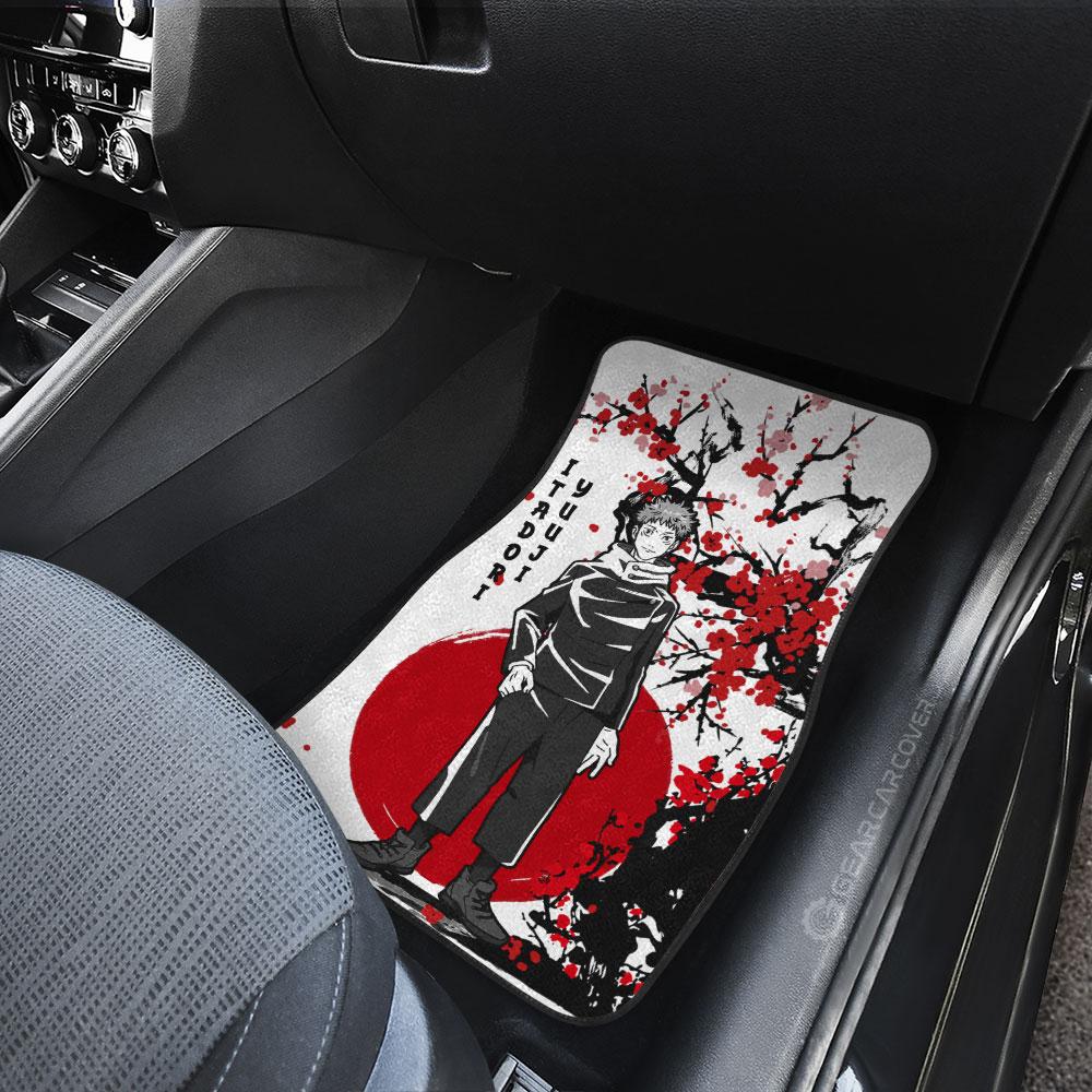 yuji itadori and ryomen sukuna car floor mats custom japan style jujutsu kaisen anime car accessoriesepbsi
