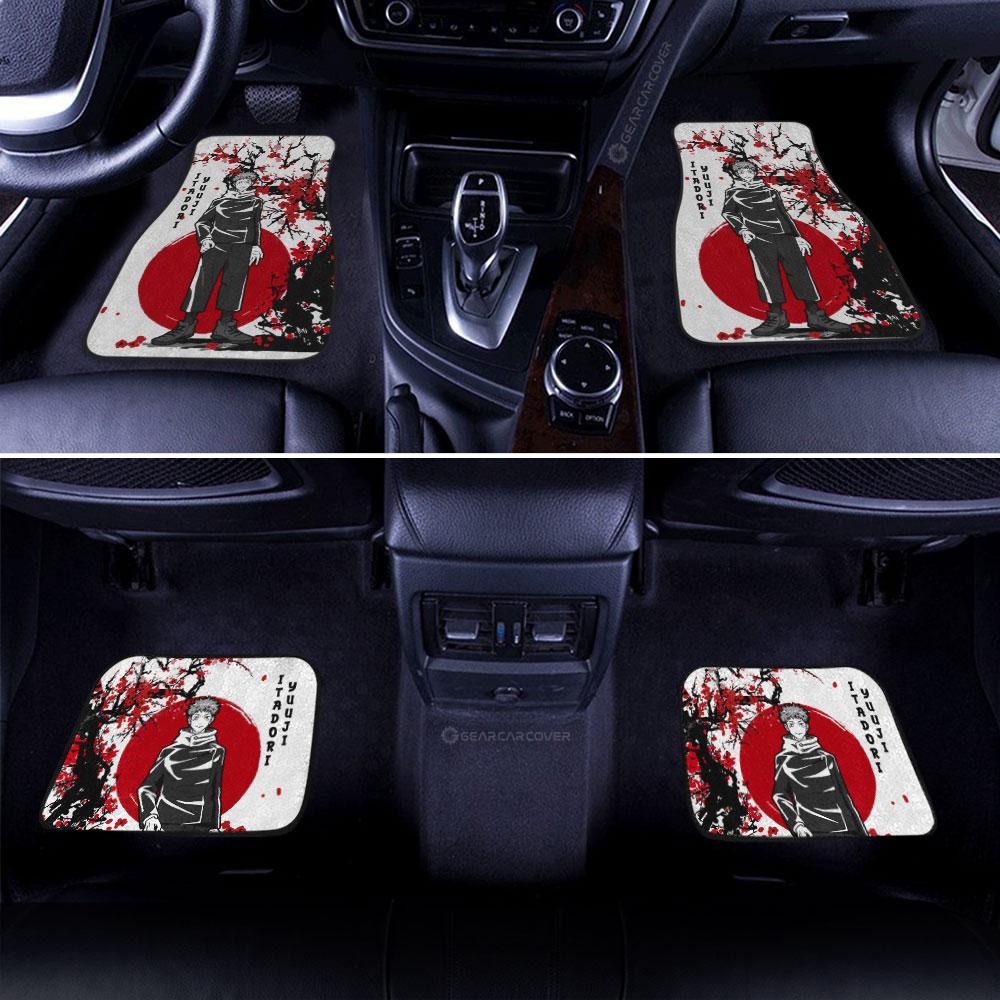 yuji itadori car floor mats custom japan style jujutsu kaisen anime car accessorieskc6la