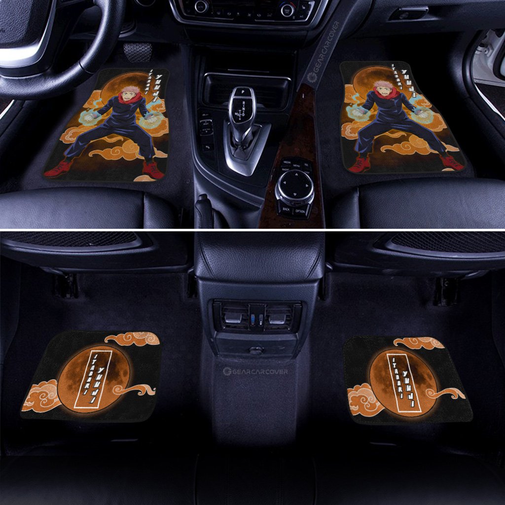 yuji itadori car floor mats custom jujutsu kaisen anime car interior accessoriesow4df