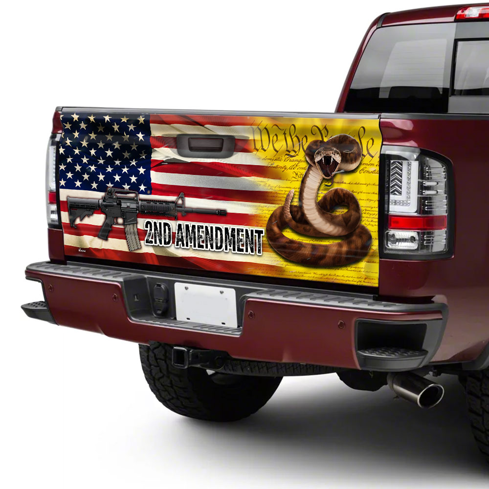 2nd amendment truck tailgate decal sticker wrapwyrvn