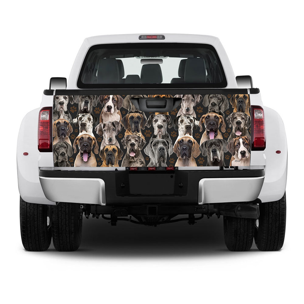 a bunch of great danes truck tailgate decal mbh215tdsoidl