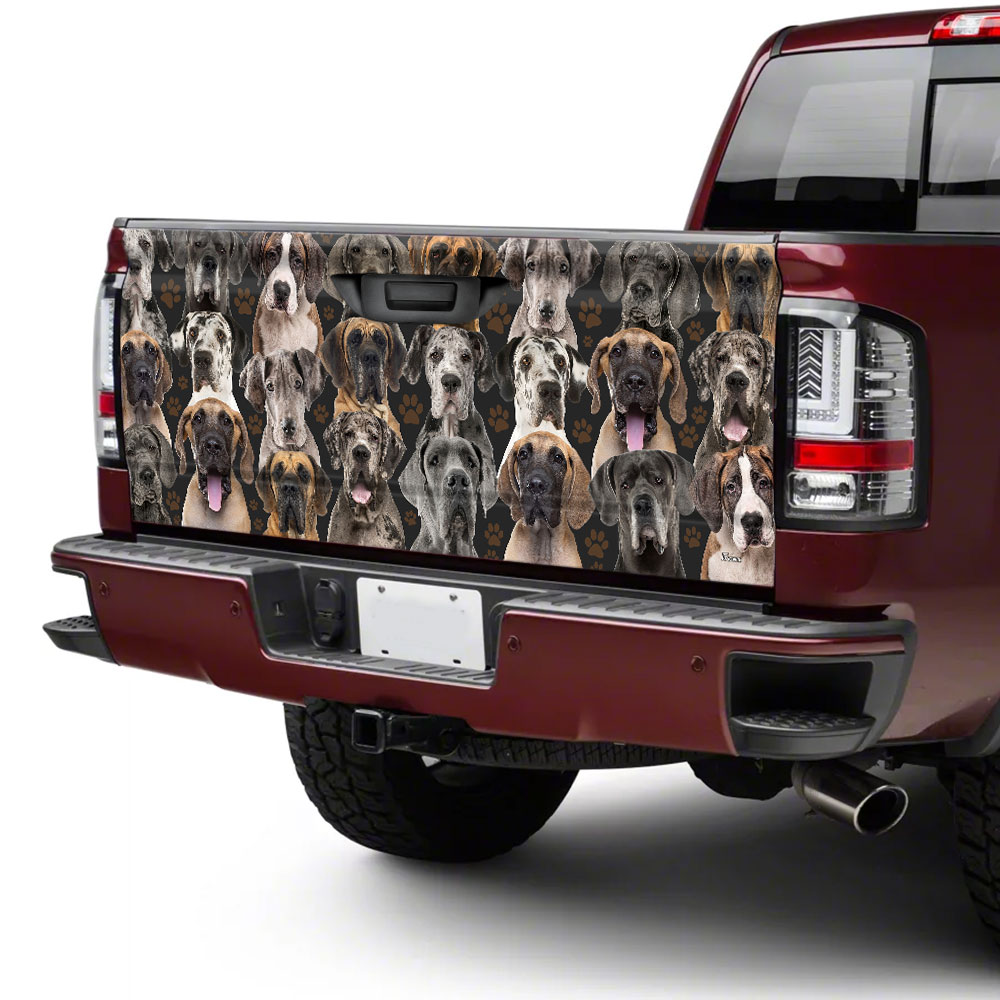 a bunch of great danes truck tailgate decal mbh215tdygdor