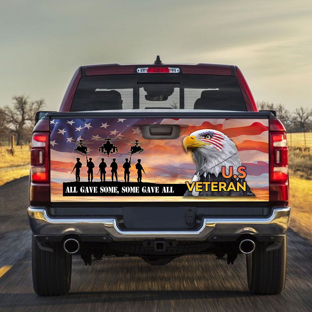 all gave some some gave all veteran of america truck tailgate decal sticker wrapwkjbj