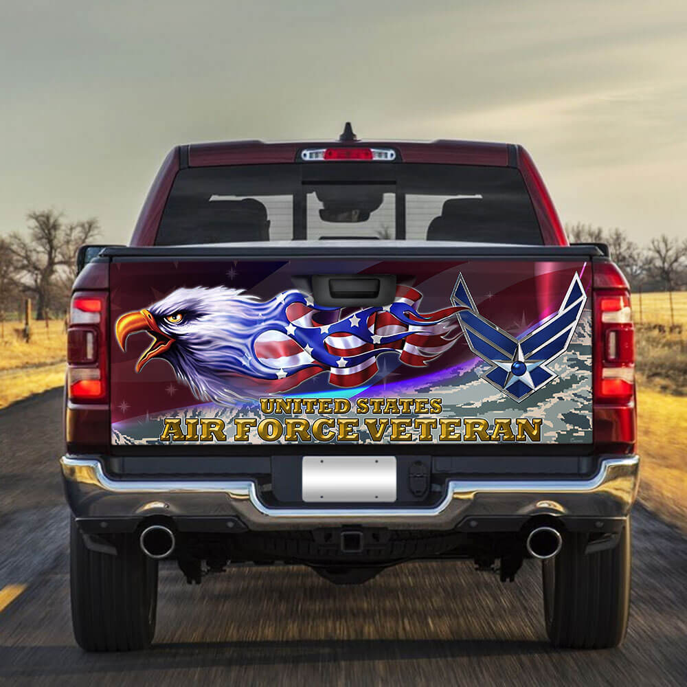 united states air force veteran truck tailgate decal sticker wrapjwzc9