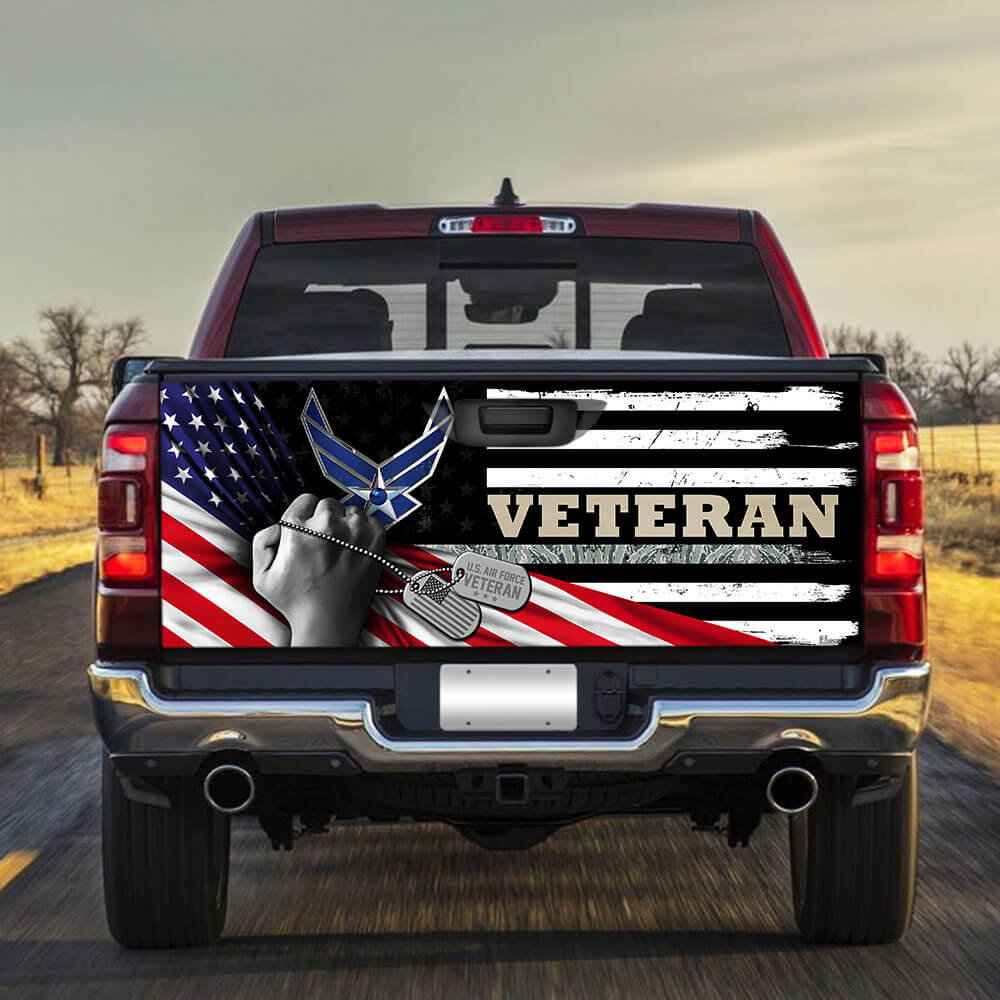 united states air force veteran truck tailgate decal sticker wrapwr2ds