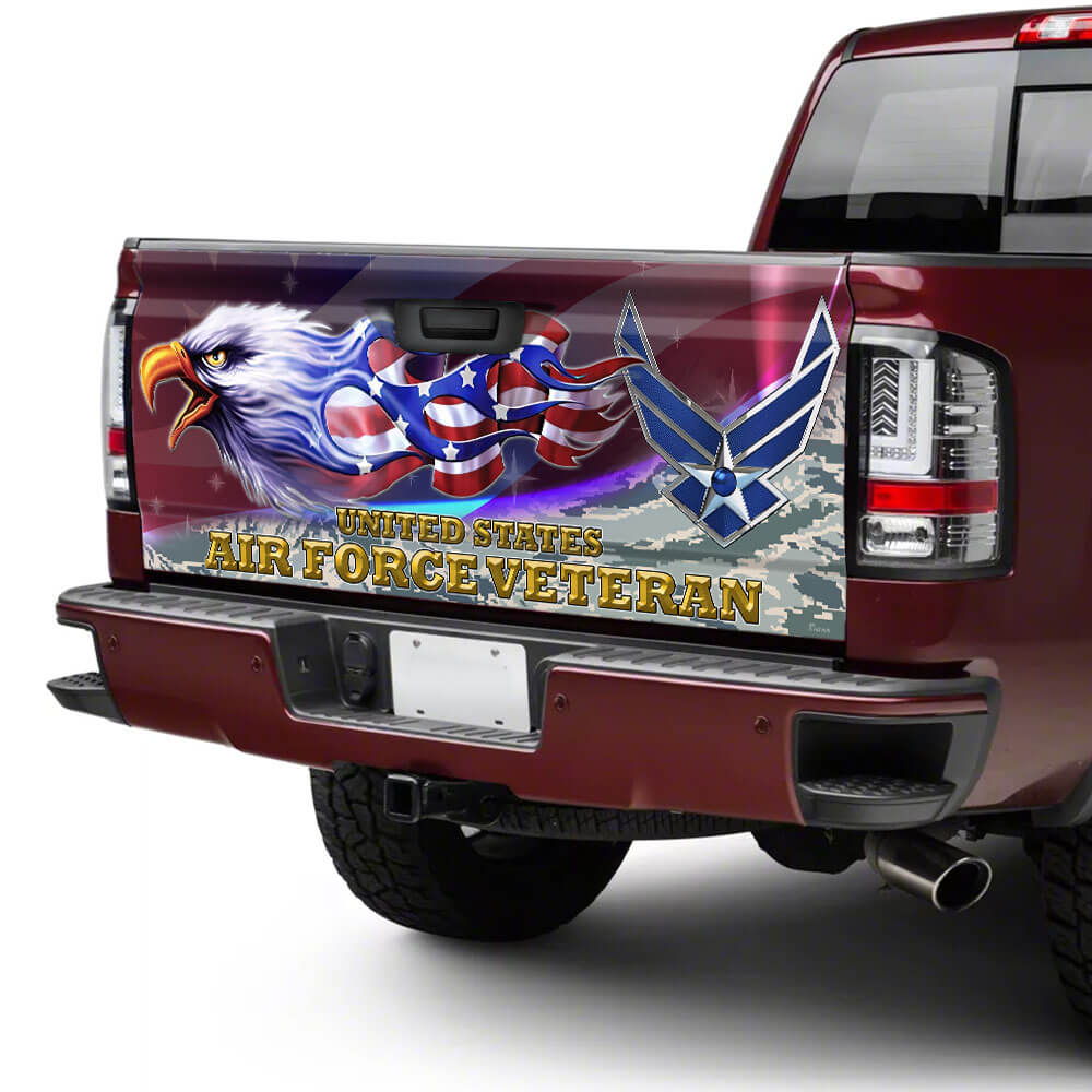 united states air force veteran truck tailgate decal sticker wrapzpln7