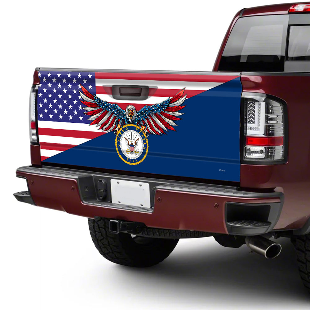 united states navy truck tailgate decal sticker wrap7y68m
