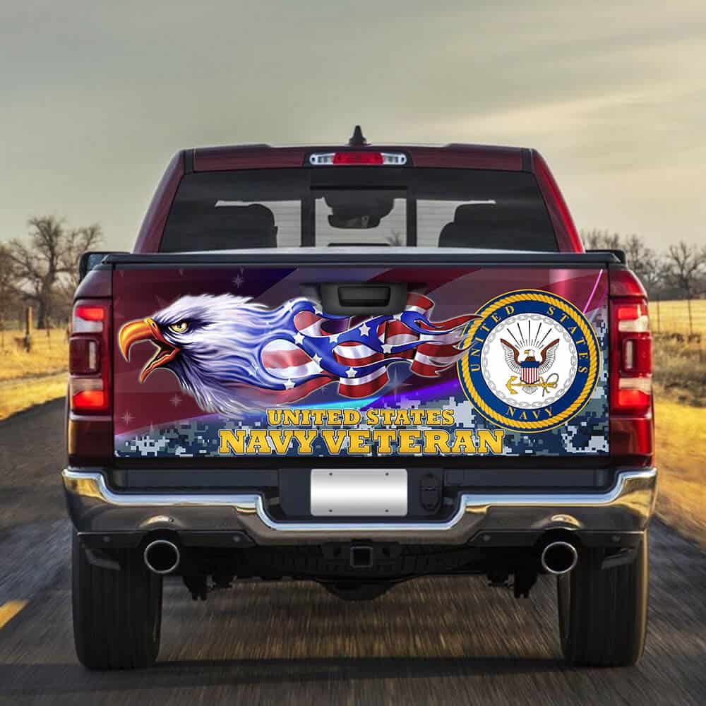 united states navy veteran american truck tailgate decal sticker wrapgyz9f