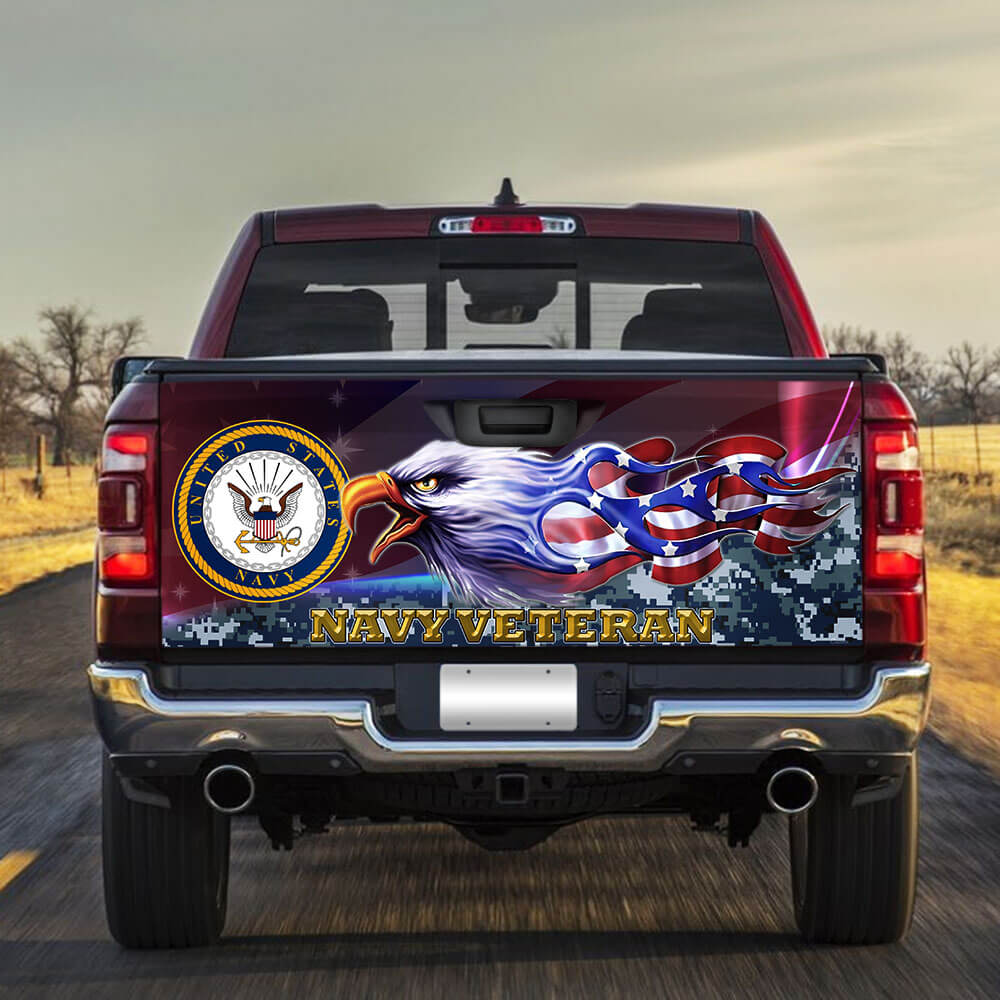 united states navy veteran truck tailgate decal sticker wrapg8byf