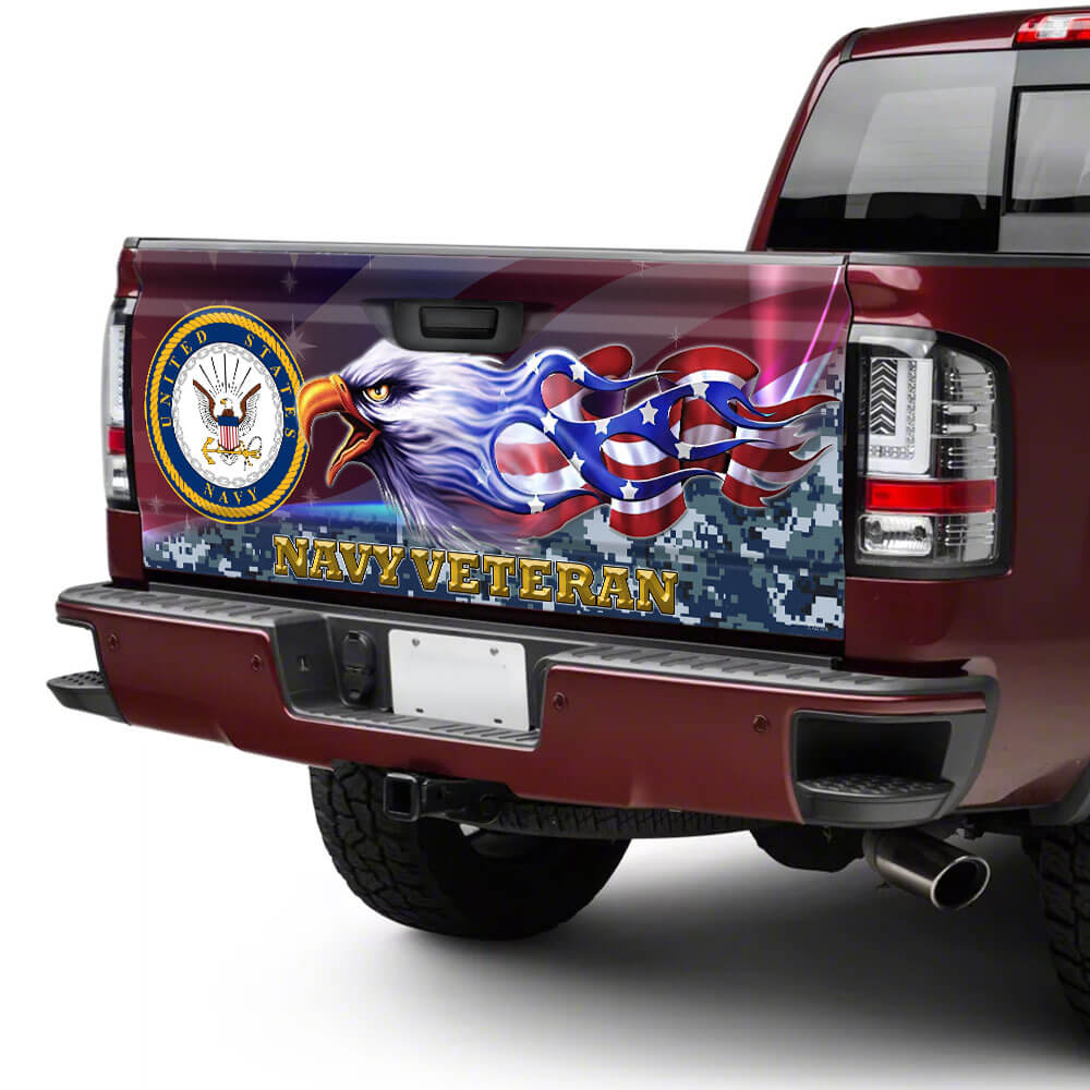 united states navy veteran truck tailgate decal sticker wrapsja9w