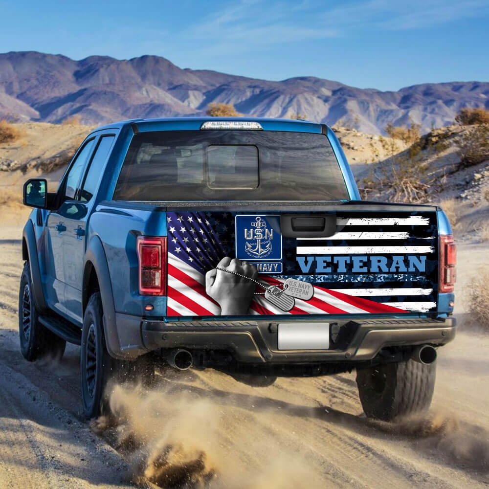 united states navy veteran truck tailgate decal sticker wrapvp3mb