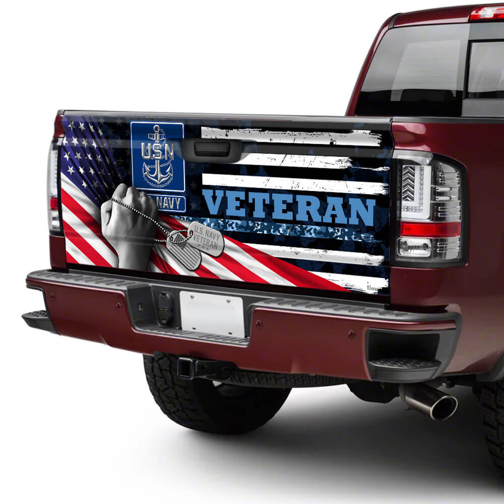 united states navy veteran truck tailgate decal sticker wrapypazl