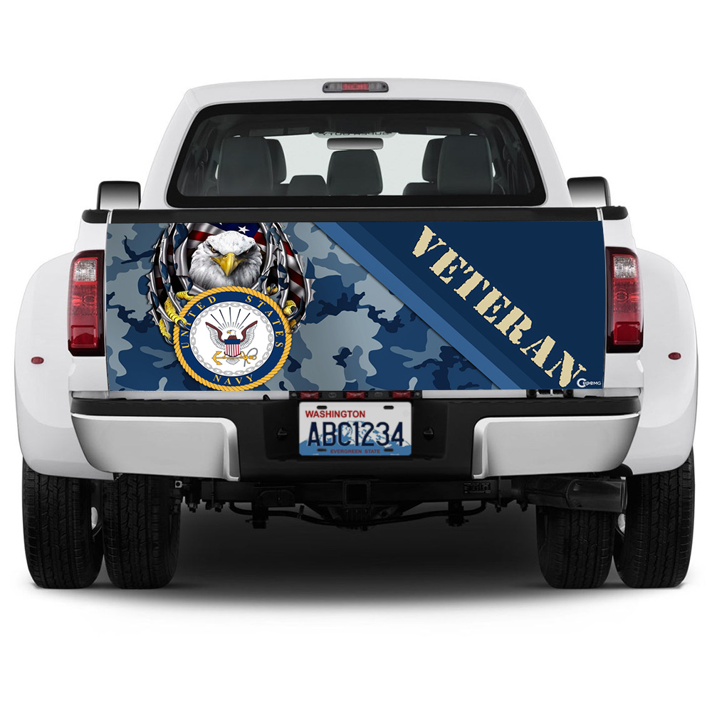 us navy veteran truck tailgate decal sticker wrap5mytg