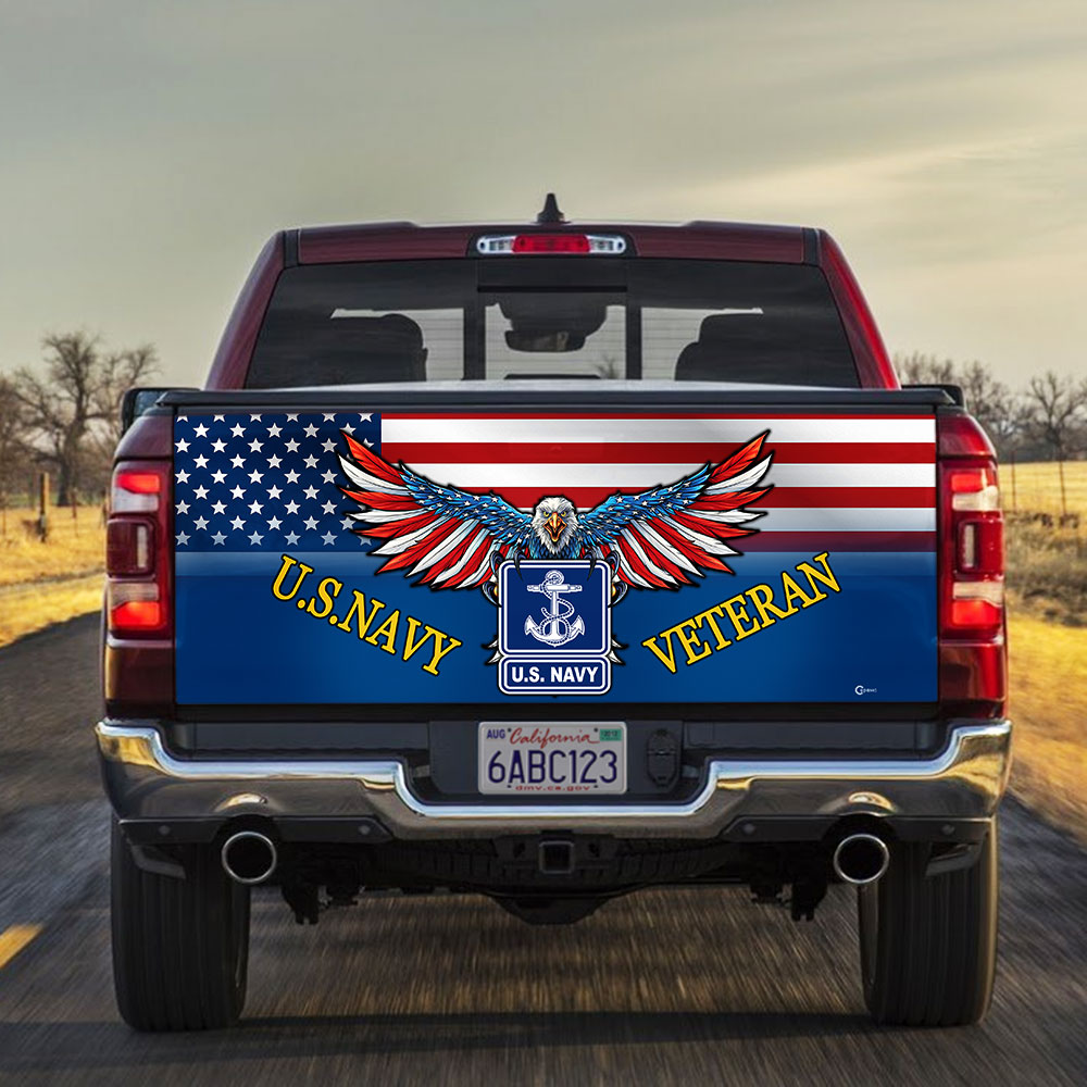 us navy veteran truck tailgate decal sticker wrap8vrv0