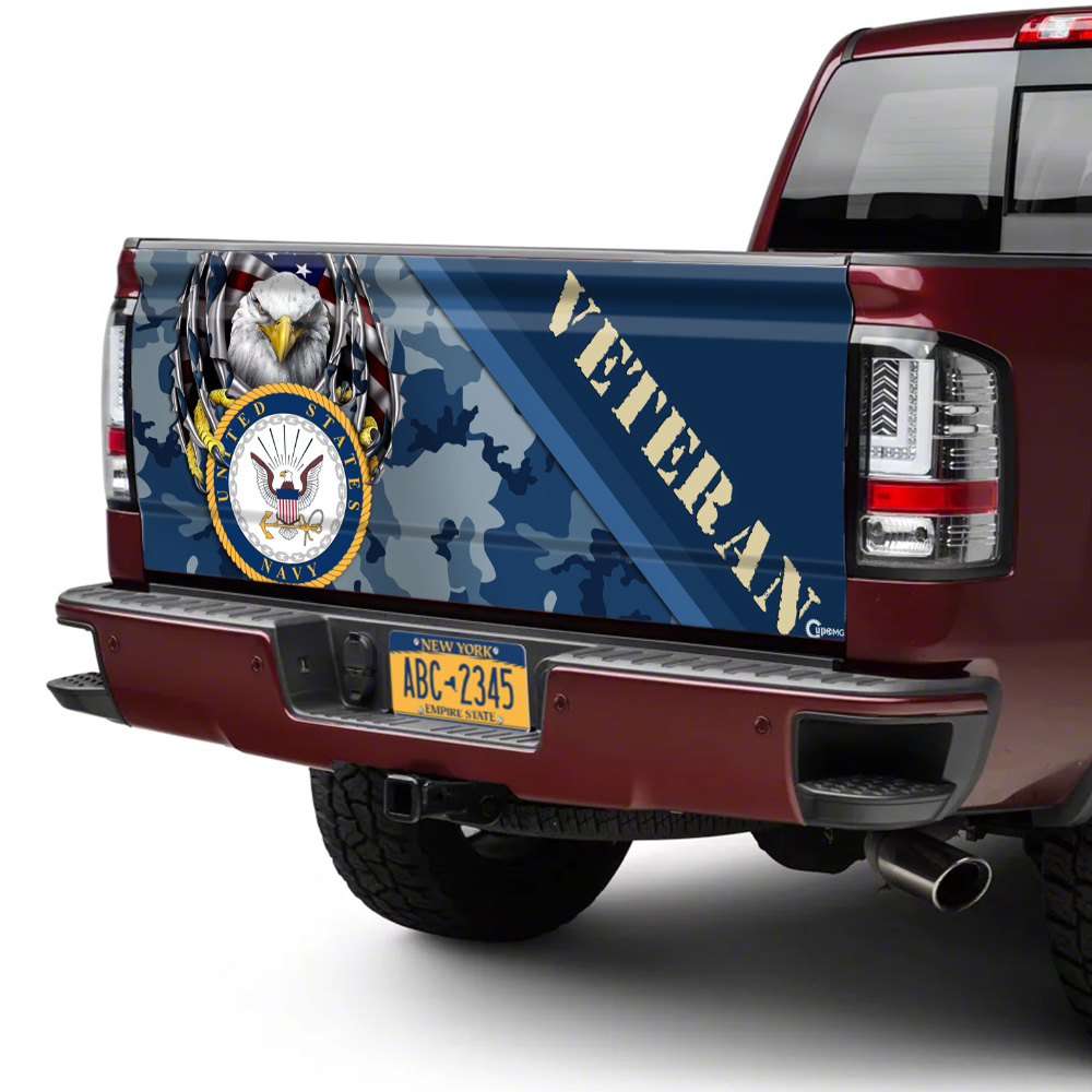 us navy veteran truck tailgate decal sticker wrapg9jr2