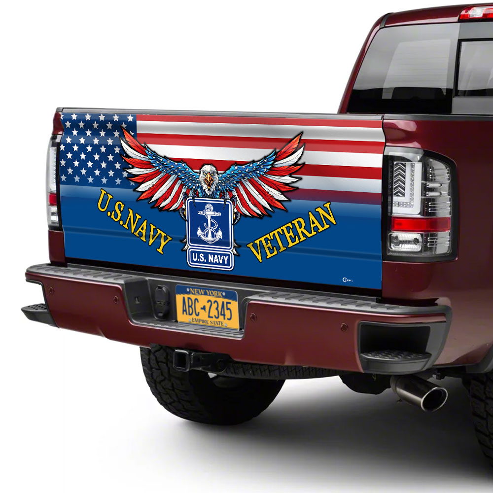 us navy veteran truck tailgate decal sticker wrappvpgj
