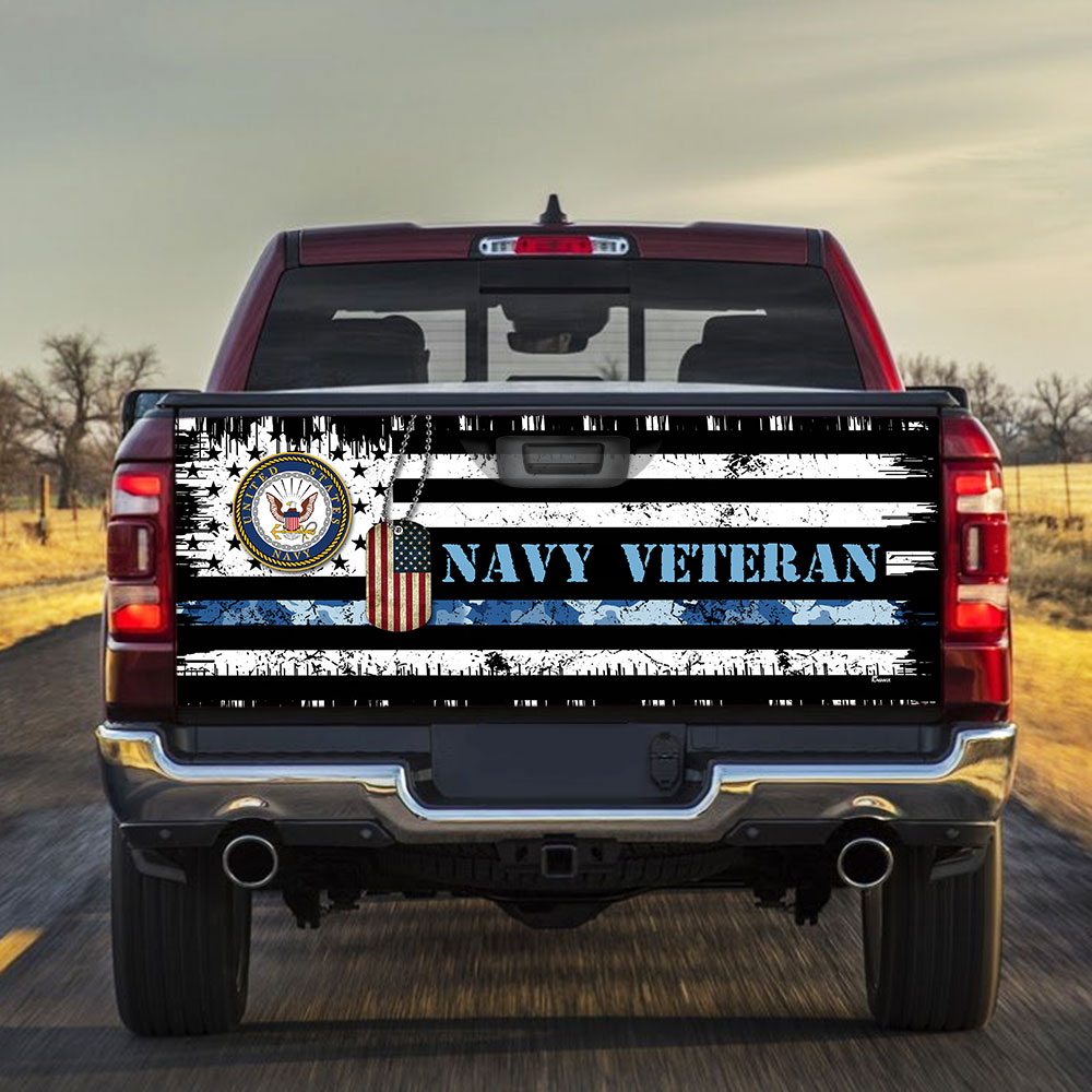 us navy veteran truck tailgate decal sticker wrapykpbv
