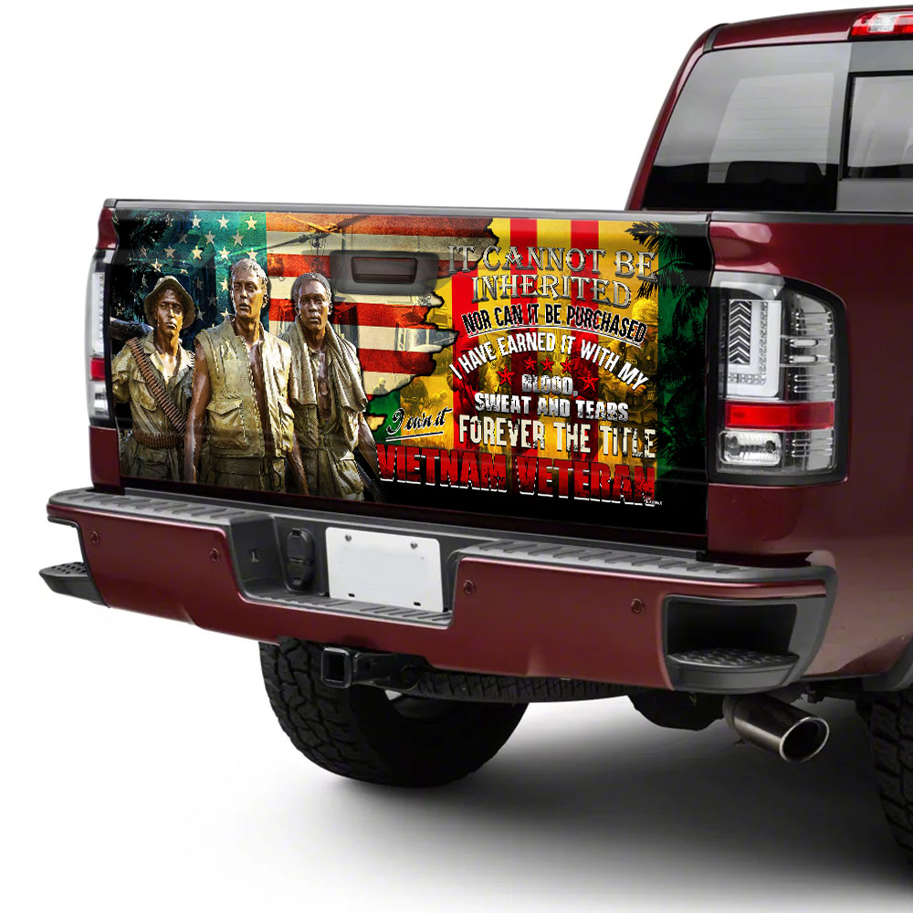 vietnam veteran american truck tailgate decal sticker wrappgf60