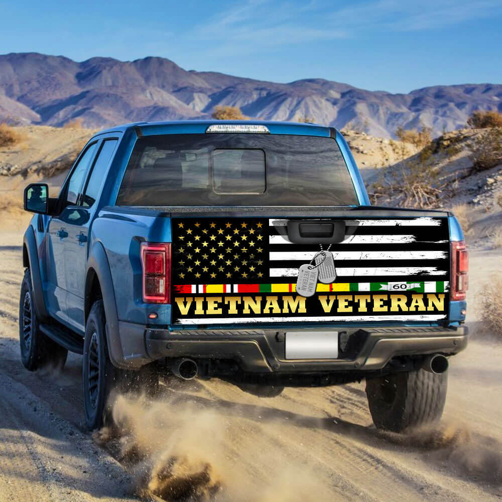 vietnam veteran truck tailgate decal sticker wrapgelha