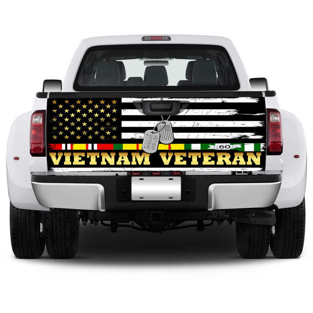vietnam veteran truck tailgate decal sticker wraphvokk
