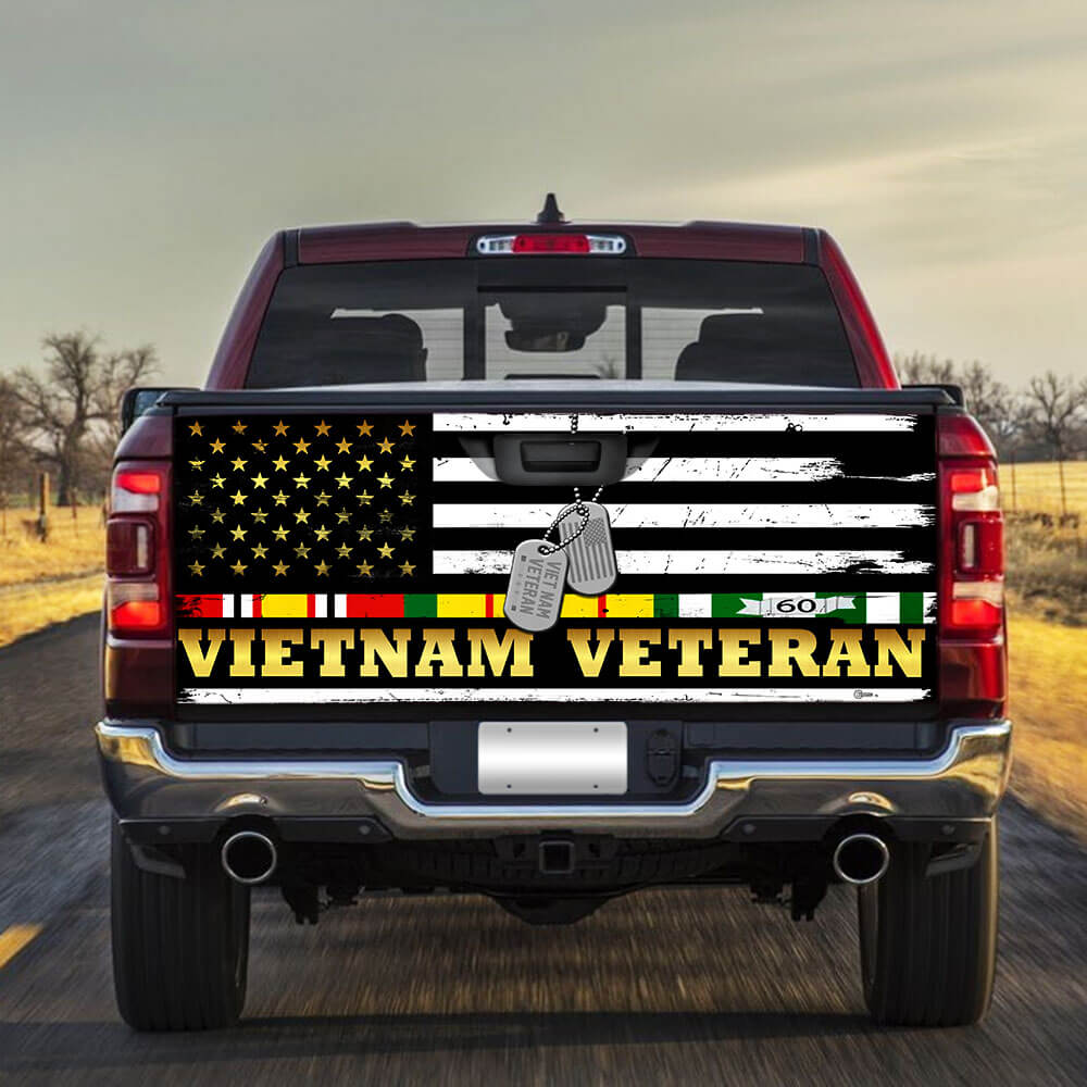 vietnam veteran truck tailgate decal sticker wrapiirvy