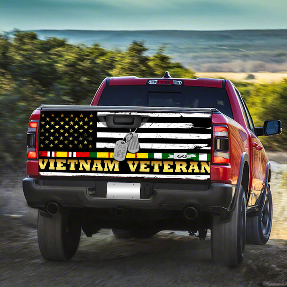 vietnam veteran truck tailgate decal sticker wraprk3bb