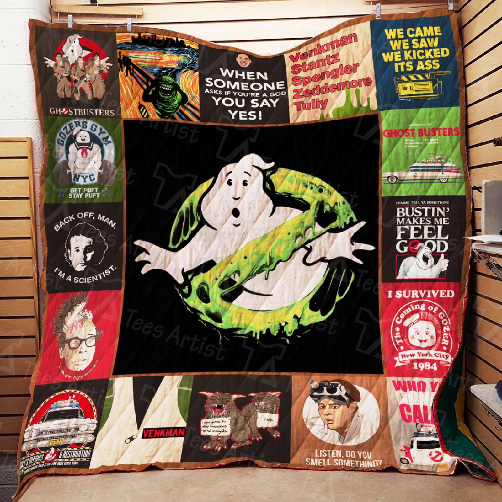 ghostbusters quilt blanket quiltedvfrjr