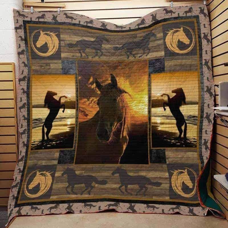 horse quilt blanket quiltedqazzg