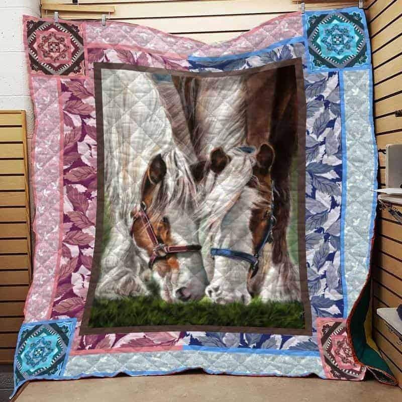 horse quilt blanket quiltedts9hy