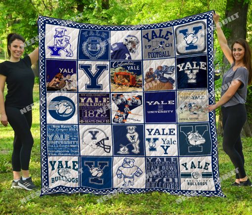 ncaa yale bulldogs quilt blanket quilted4yb1b