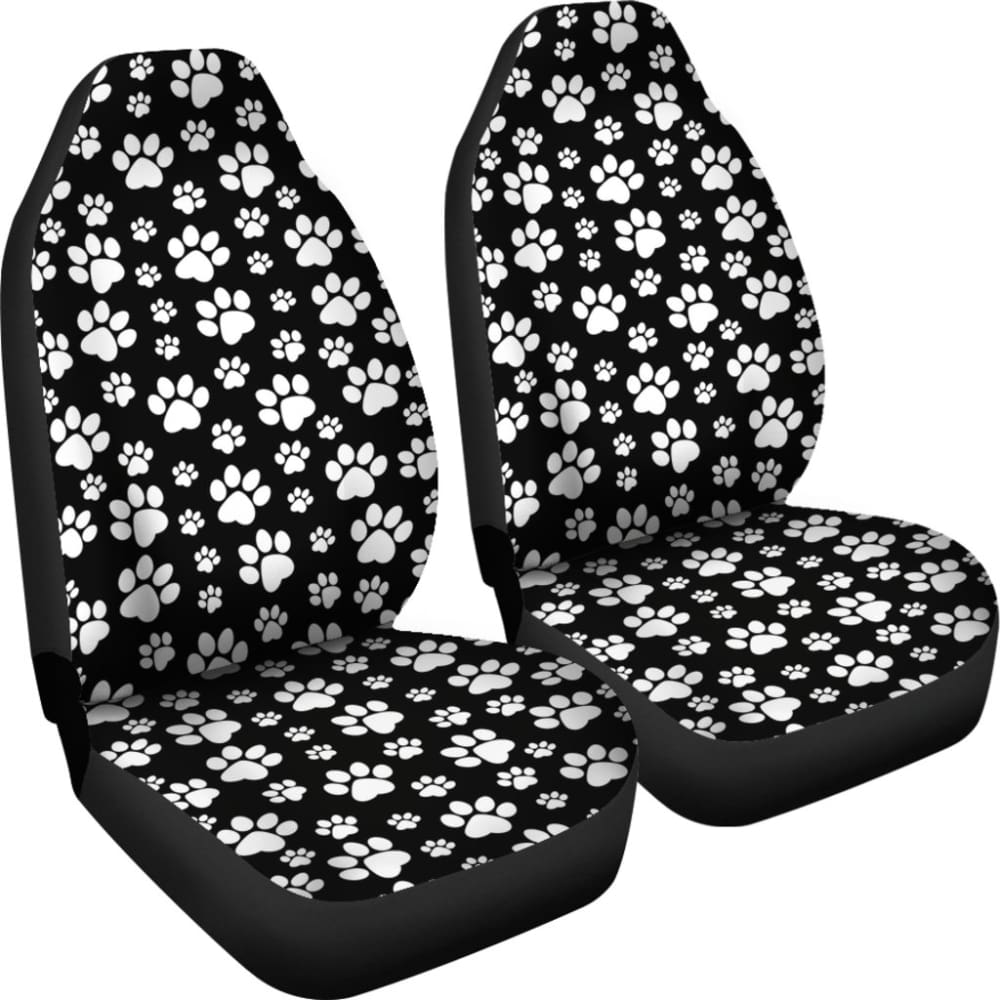 paw print car seat covers black 094209b0din