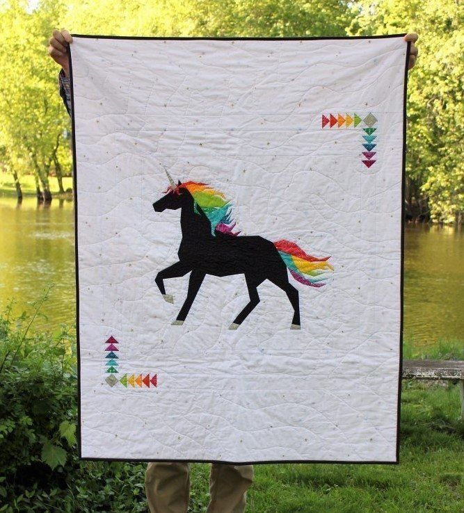 unicorn lover quilt blanket quiltedhephk